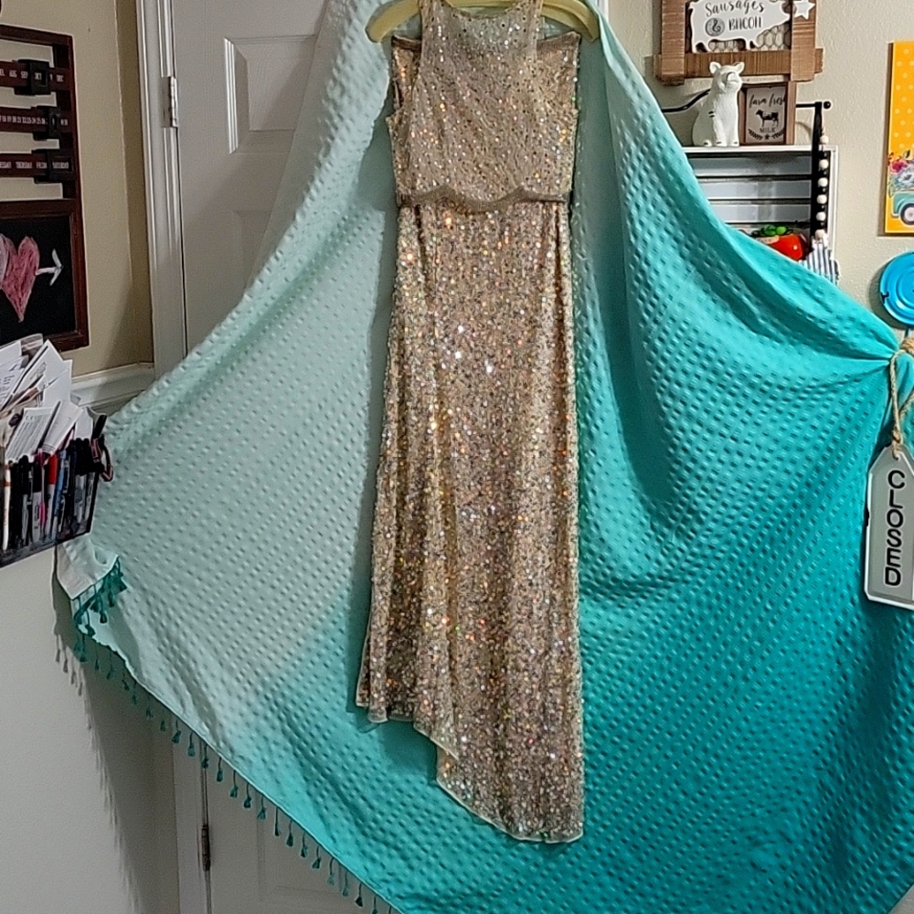 Mcouture hand beaded w piece dress
